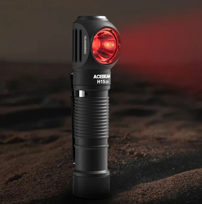 Acebeam H15 2.0 Outdoor rechargeable Headlamp-2800/220m (white&red light) (NEW)