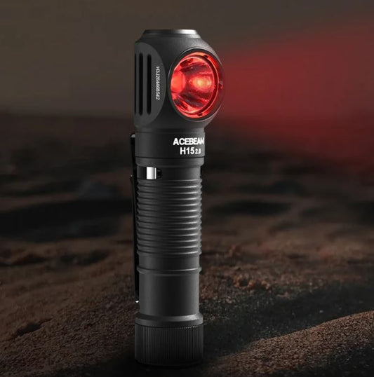 Acebeam H15 2.0 Outdoor rechargeable Headlamp-2800/220m (white&red light) (NEW)