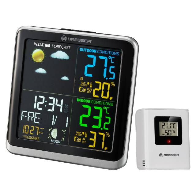 Bresser Weather Station ClimaTemp TB with LCD colour display
