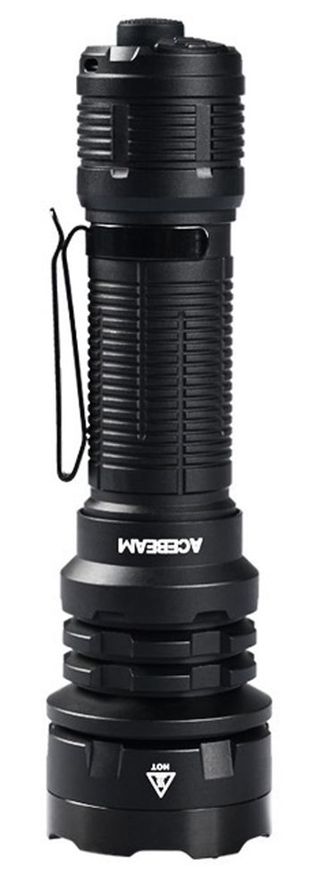 Acebeam P17 Tactical Flashlight- 4900 Lumen/445m (Powerful Dual-Switch Flashlight)- BLACK