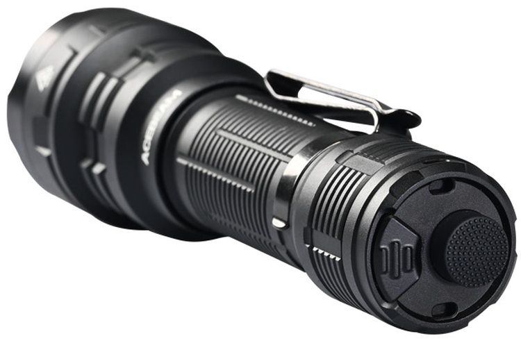 Acebeam P17 Tactical Flashlight- 4900 Lumen/445m (Powerful Dual-Switch Flashlight)- BLACK