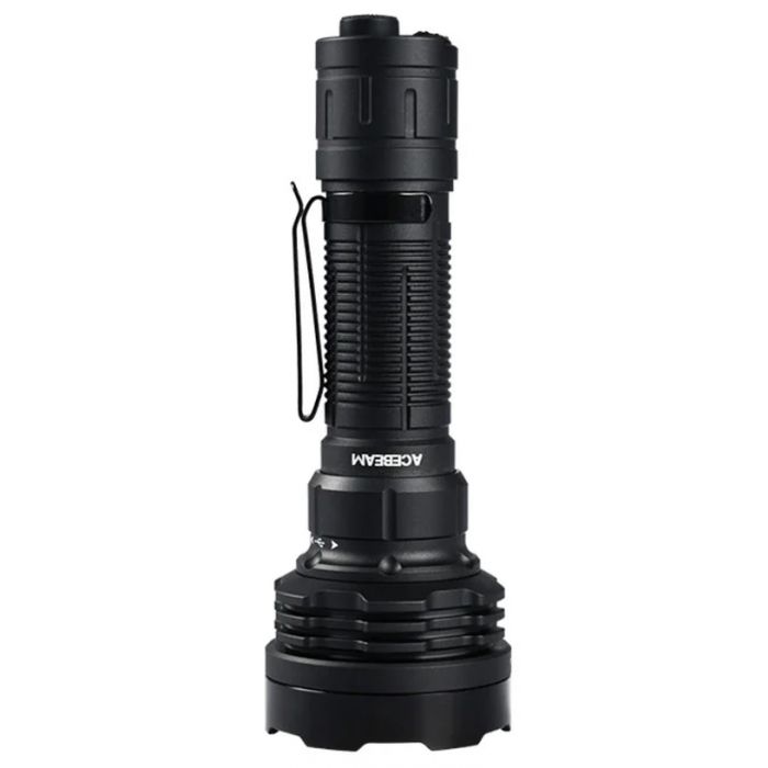 Acebeam P18 Quad-Core Tactical Flashlight- 5000 Lumens/629m (Dual-Switch Rechargable Tactical Flashlight)