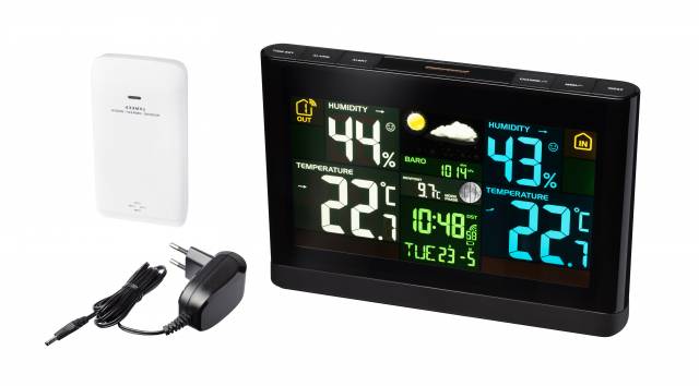 Bresser RC Weather Station Meteo Temp Black