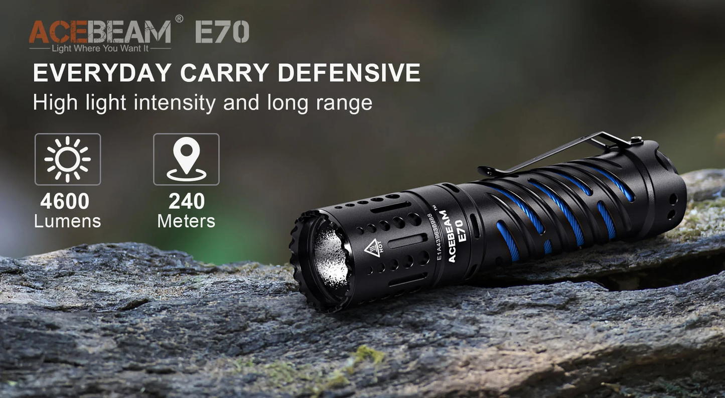 Acebeam E70-AL EDC Flashlight - 4600 Lumen