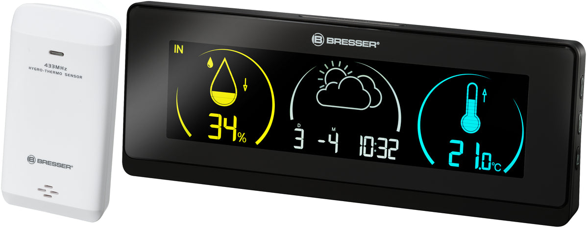 Bresser Colour Weather Station Clima Trend Life-Black