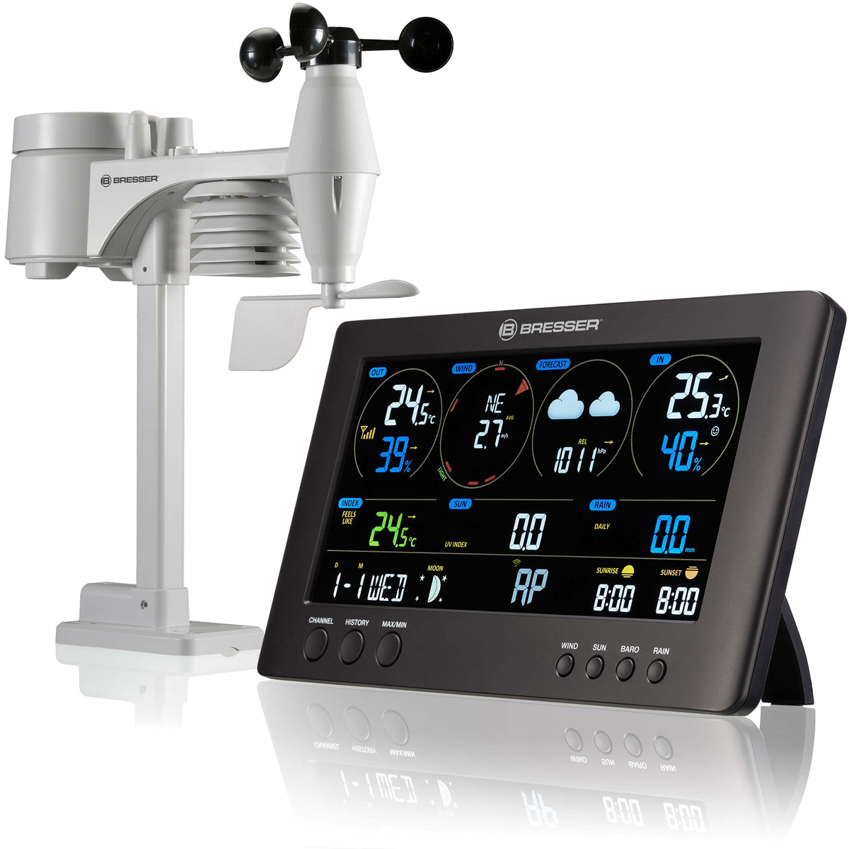 Bresser WIFI Clearview Weather Center 7-in-1 Sensor