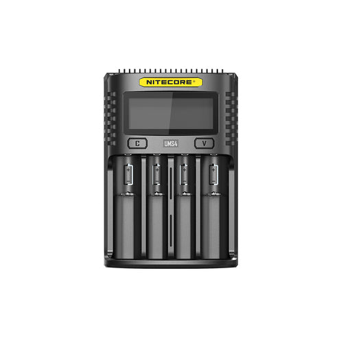NiteCore UMS4 4 Bay Intelligent USB Battery Charger and USB Cable