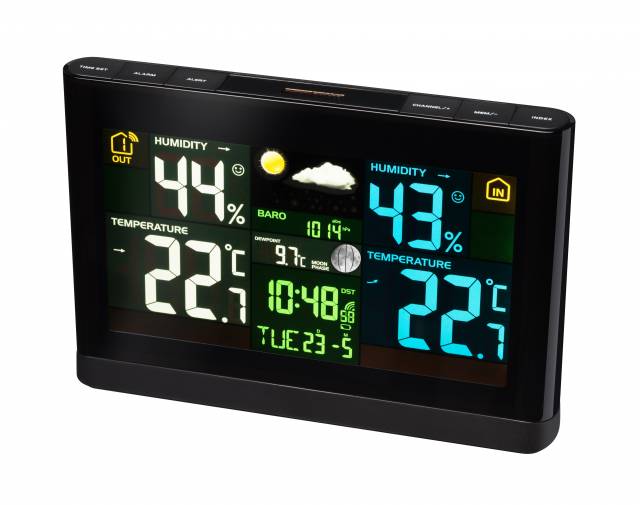 Bresser RC Weather Station Meteo Temp Black